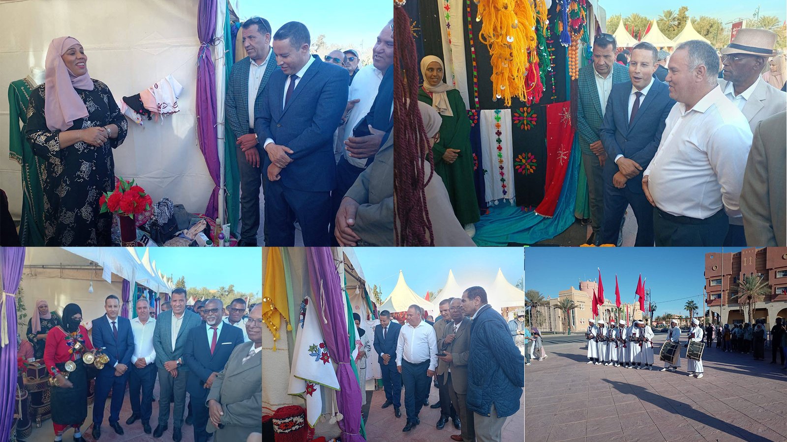 الرشيدية - افتتاح معرض الصناعة التقليدية بساحة الحسن الثاني