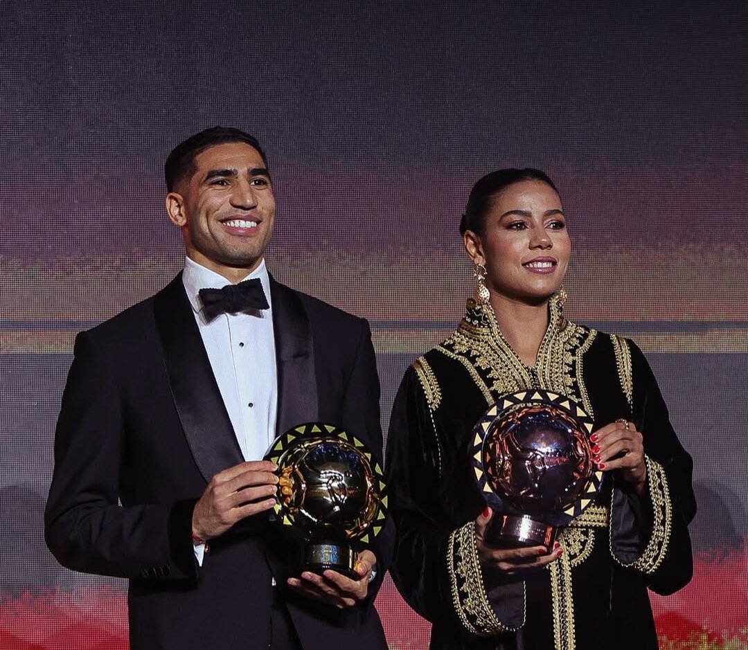 غزلان الشباك وأشرف حكيمي يخطفان الأضواء في حفل جوائز الكاف 2025 بالرباط