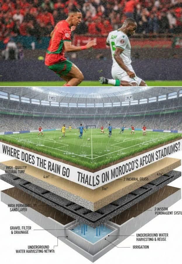 أين تختفي أمطار ملاعب كأس إفريقيا بالمغرب؟ منظومة ذكية تتحدى الطقس