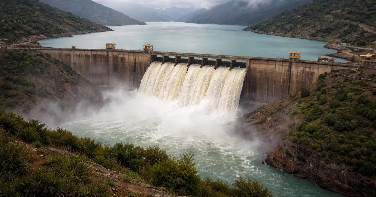 سد وادي المخازن يتجاوز طاقته الآمنة ويفتح المفرغات وسط مخاوف من تداعيات فيضانية بالقصر الكبير